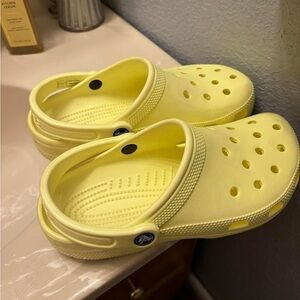 Gently Used Yellow Crocs